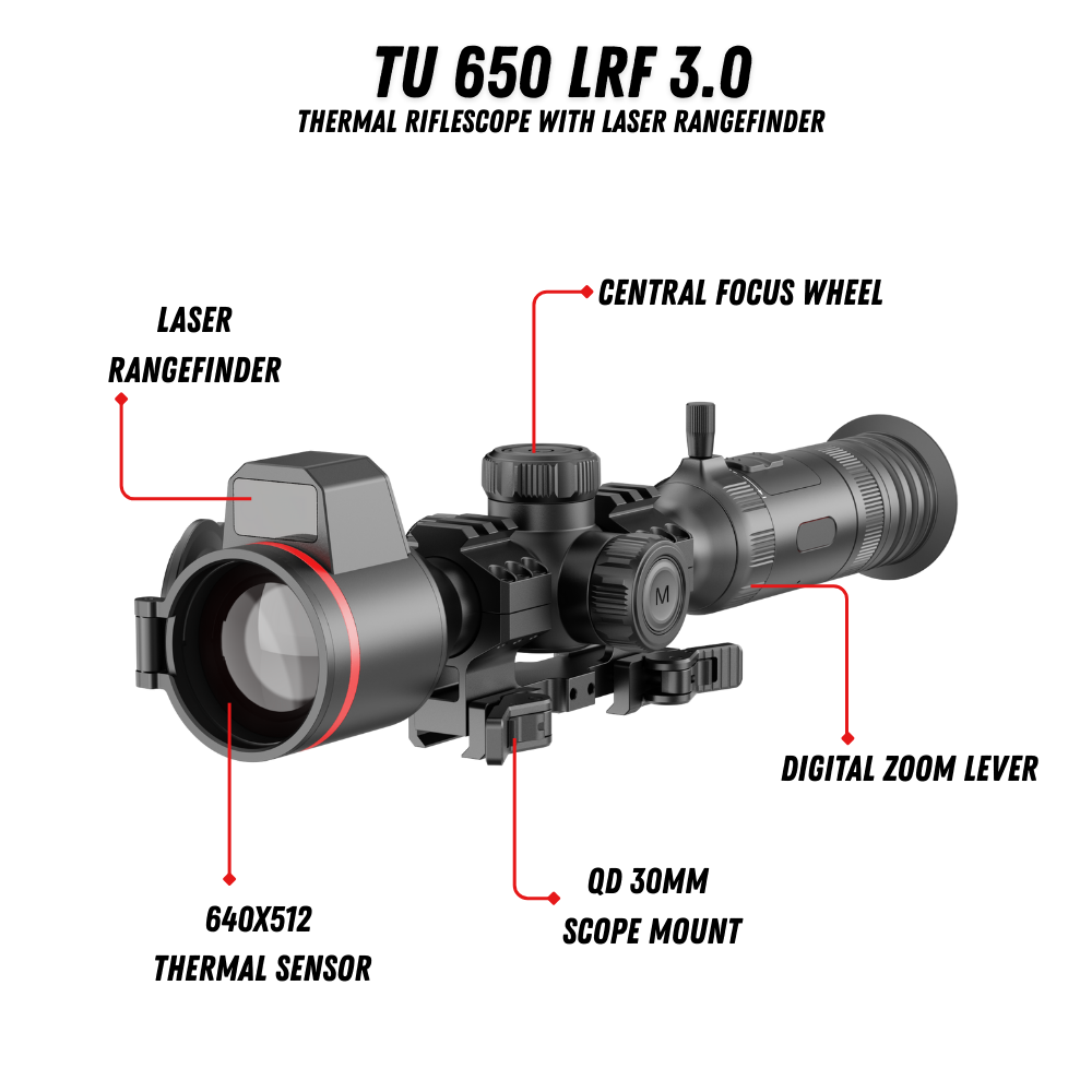 TU 650 LRF 3.0 Thermal Riflescope with LRF